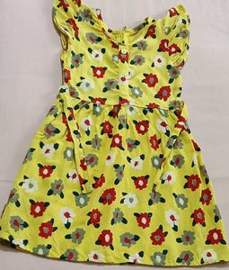 Cute Yellow Floral Dress