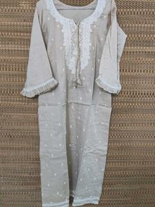 tailored made pure cotton suit