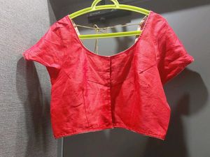 Red Readymade Blouse