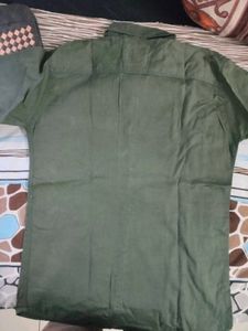 Men's Olive Green Casual Shirt