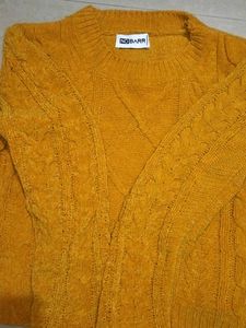 Yellow Woollen Top For Women