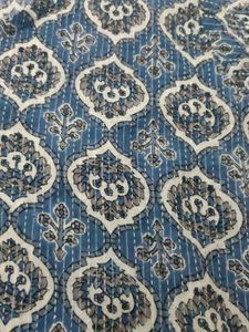 Blue Geometric Print Kurta💙✨🤍