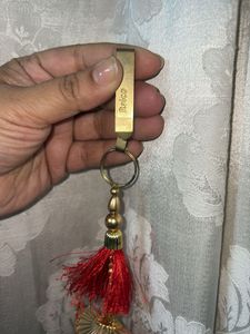 Red &amp; Gold Tassel Lehngha Hanging