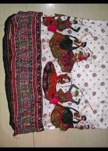 White Printed Ethnic Kurti/Tunic
