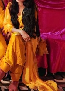 Haldi Suit  Punjabi Gotta