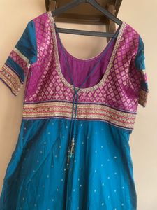 Teal &amp; Pink Indian Dress