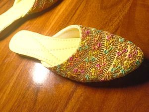 Embroidered Ethnic Slip-On Flats