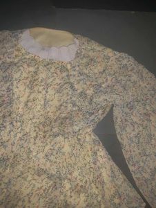 Floral Print Peplum Top