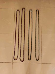 New Unused Set of 4 Beaded Necklaces Haar Mala