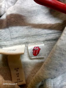 cropped Rolling Stones hodie