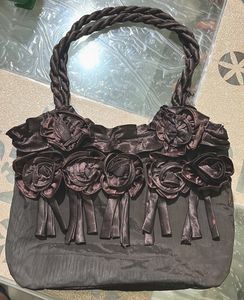 Floral Brown Handbag