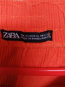 Coral Ribbed Lounge Pants