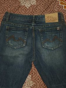 Blue Denim Flare Jeans, unisex
