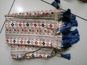 Black Gamthi Work Navratri Chaniya Choli with Mult