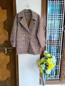 Plaid Oversized Coat
