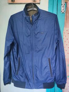 A Winter Jacket With Dual Colours. You can Use It Both Ways - Tortoise Olive And Ocean Blue.