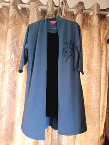 Blue long top