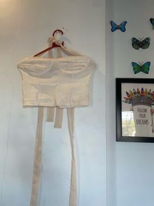 Cream Corset Style Top