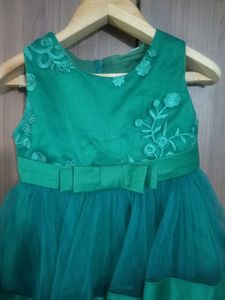Elegant Emerald Green Party Dress