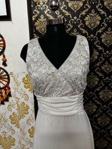 Elegant Lace &amp; Chiffon Dress