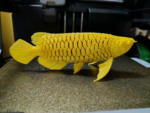 Golden Arowana Fish Showpiece