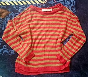 TANAKNIT Striped Crew Neck Sweater