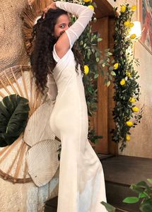 White Halter Neck Maxi Dress