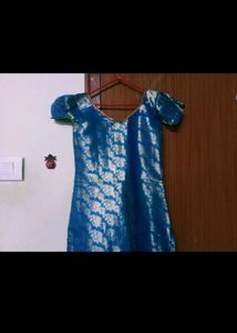 Blue &amp; Silver Kurta