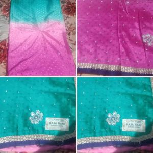 Stunning Ombre Saree with Embellishments