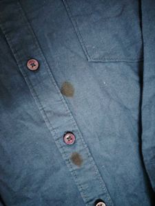 Timberland Men's Blue Button-Up Shirt