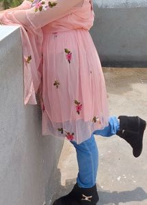 Elegant Floral Embroidered Ethnic Gown