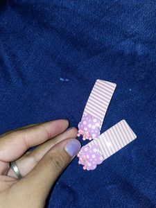 Cute Pink Cloud Hair Clips
