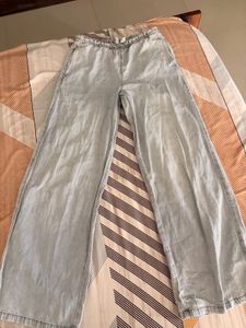 Light Wash Wide Leg trouser-jeans