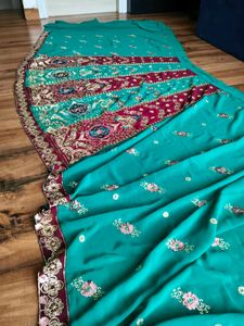 Gorgeous sequinned  lehanga Saree