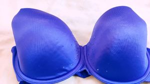ORIGINAL La Senza BLue Rhinestone Intimate Pushup Bra