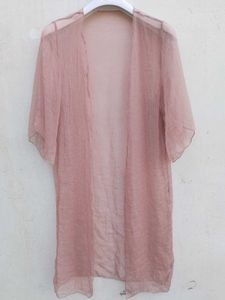 combo long boho Sheer Kimono Style Top