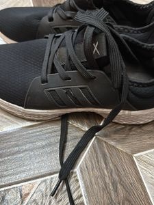Black Lace-Up Sneakers