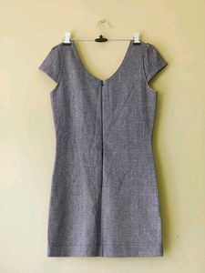 Denim Textured Bodycon Dress