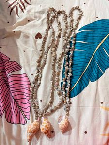 Boho Shell Necklace Set
