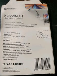 New Portronics C Konnect Usb Hdmi Adapter