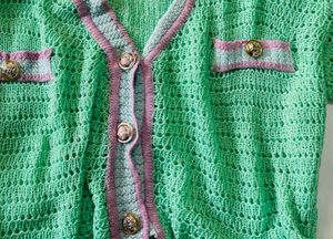 Mint Green Knit Cardigan