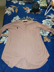 Striped Button-Up Kurta