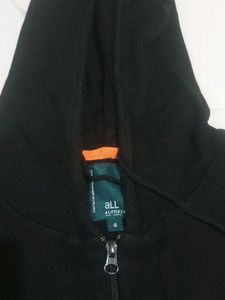 All-4 size Men's Striped Zip-Up Hoodie