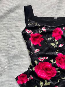 Floral Satin Camisole Top