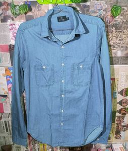 Men's Denim Button-Up Shirt (free delivery)