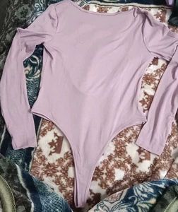S size Mauve Long Sleeve bodysuit