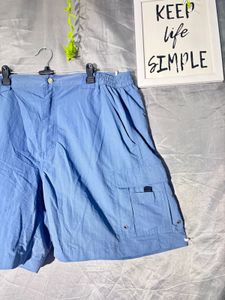 Blue Cargo Shorts