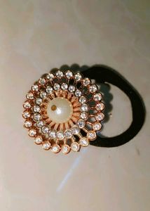 Floral Embellished Hair Scrunchies
