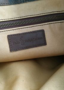 Authentic Polo Ralph Lauren Leather HandBag