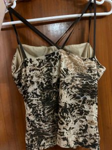 Sheer Ruched Camisole Top